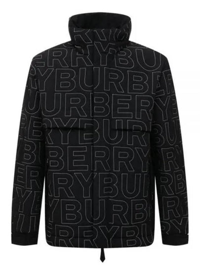 Logo Packaway Hooded Padding Black - BURBERRY - BALAAN 2