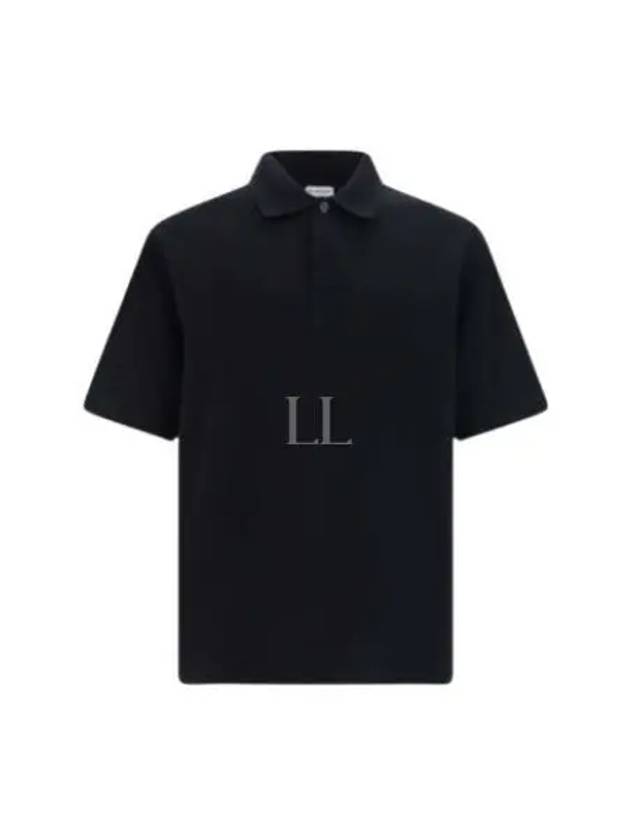 Striped Cuff Polo Shirt Black - BURBERRY - BALAAN 2