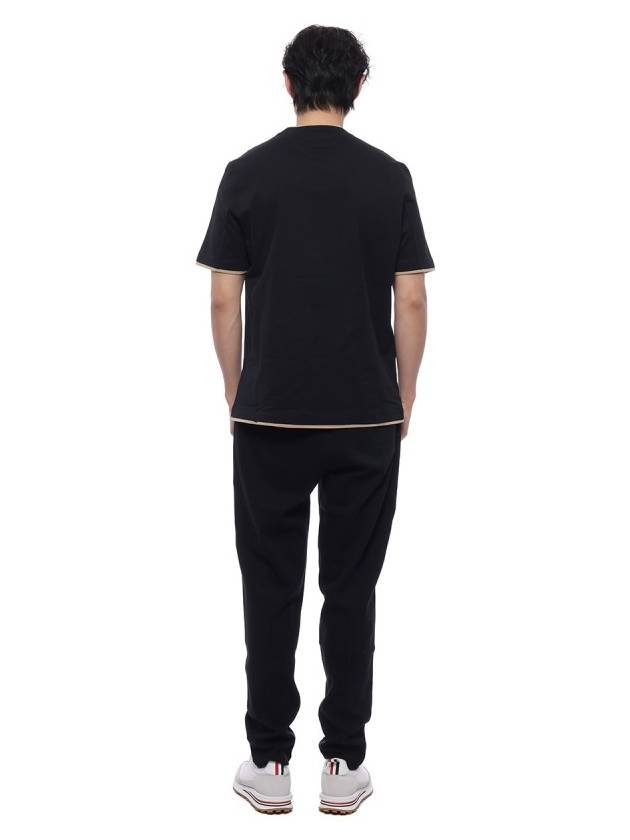 Short Sleeve T-Shirt Black - BRUNELLO CUCINELLI - BALAAN 6