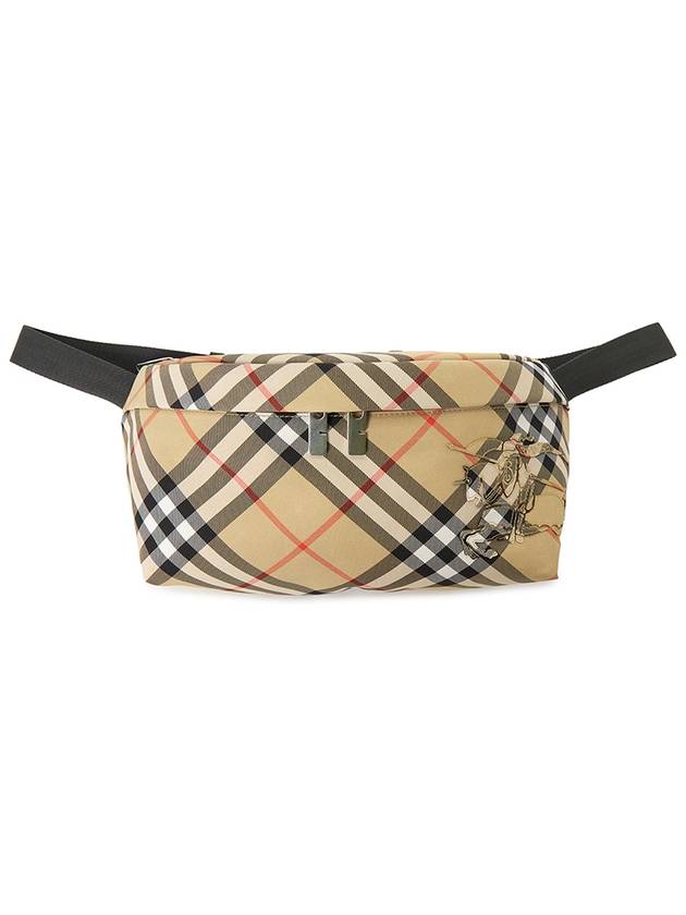 EKD Applique Check Belt Bag Black - BURBERRY - BALAAN 2