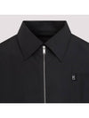 4G Logo Zipper Short Sleeve Shirt Black - GIVENCHY - BALAAN 4