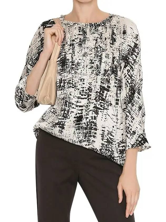 Women's Paco Blouse Black White - MAX MARA - BALAAN 4