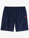 Heart Logo Swim Shorts Navy - AMI - BALAAN 2