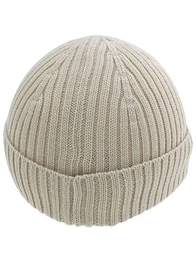 Wool Fox Head Beanie Light Beige - MAISON KITSUNE - BALAAN 3