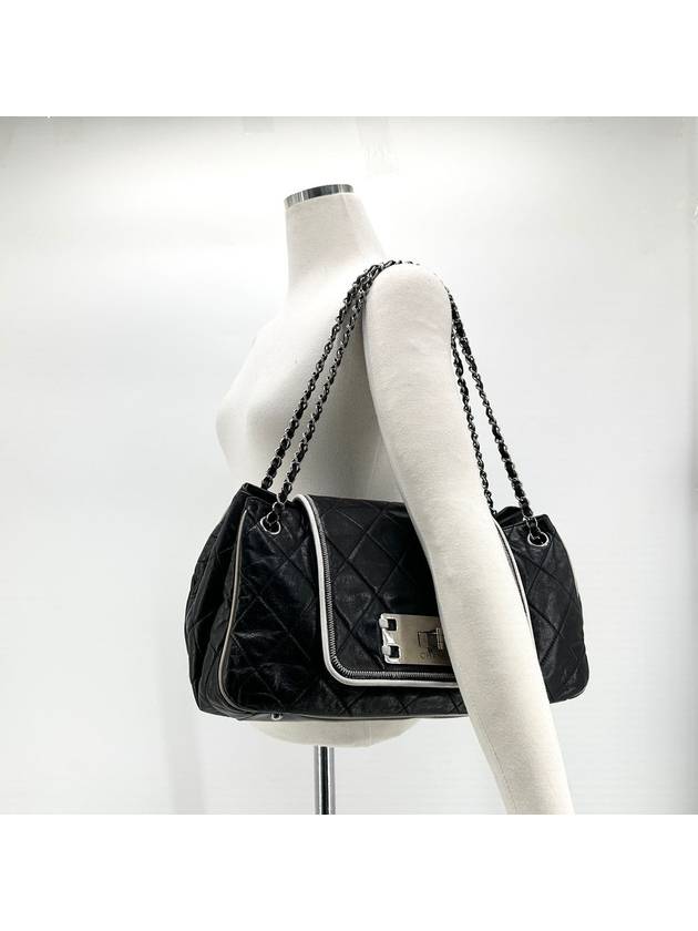 2 55 accordion chain shoulder bag - CHANEL - BALAAN 8