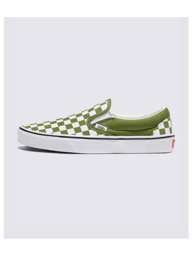 Classic Color Theory Checkerboard Slip-On Pesto - VANS - BALAAN 2