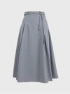Nerine strap pleated long skirt - MICANE - BALAAN 7