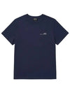 Men's Item Logo Cotton Short Sleeve T-Shirt Navy - A.P.C. - BALAAN 3