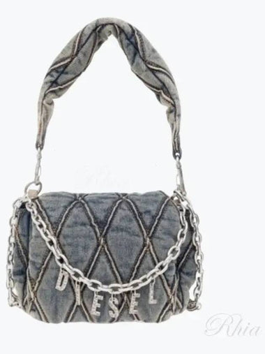 Charm D Denim Shoulder Bag X09597 P5570 HA001 - DIESEL - BALAAN 1