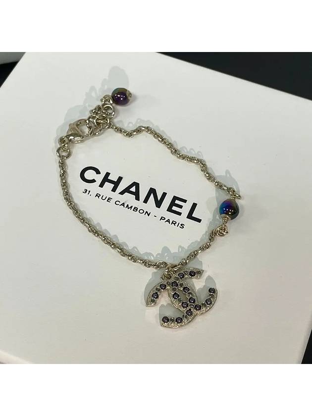 CC logo pearl black cubic bracelet Cambon edition AB7345 - CHANEL - BALAAN 3