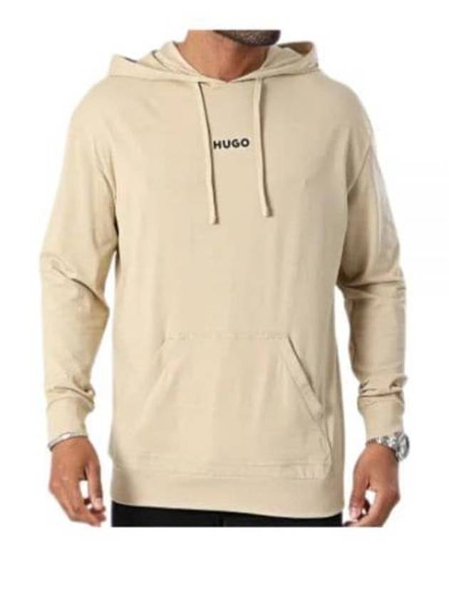 Logo Print Hood Beige - HUGO BOSS - BALAAN 2