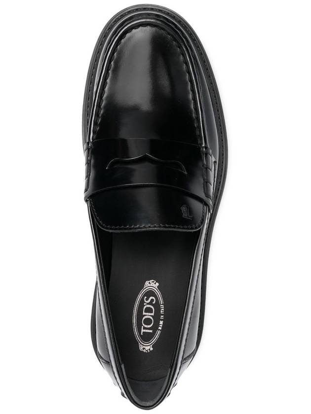 Leather Penny Loafers Black - TOD'S - BALAAN 8