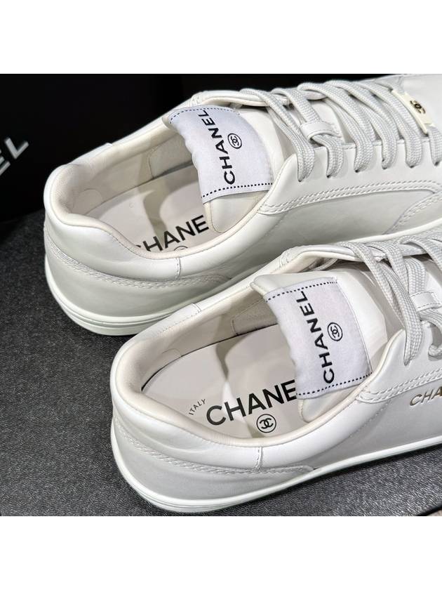 Men's Sneakers Calfskin Bold Lettering Superior - CHANEL - BALAAN 8