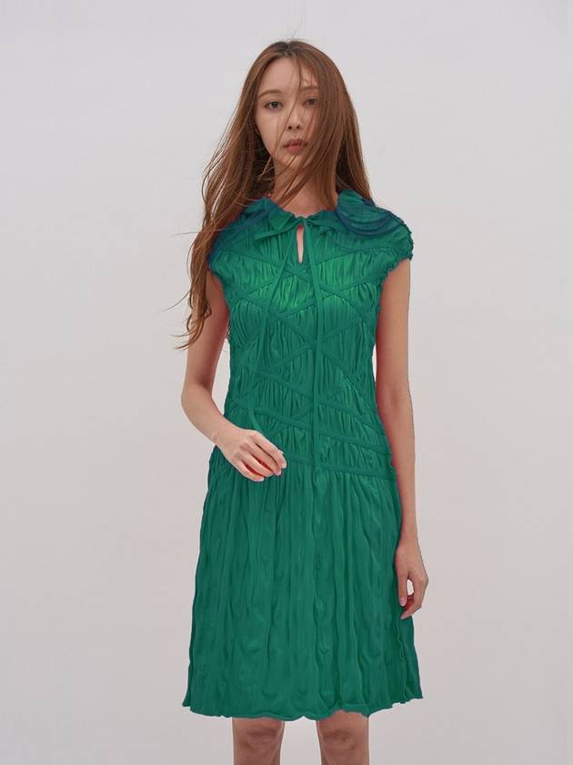 Tie Me Up Short Dress Emerald Green - ICONOGRAPHY - BALAAN 3