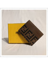 FF Logo Pattern Card Wallet Brown - FENDI - BALAAN 11