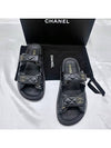 CC Logo Velcro Sandals Black - CHANEL - BALAAN 3