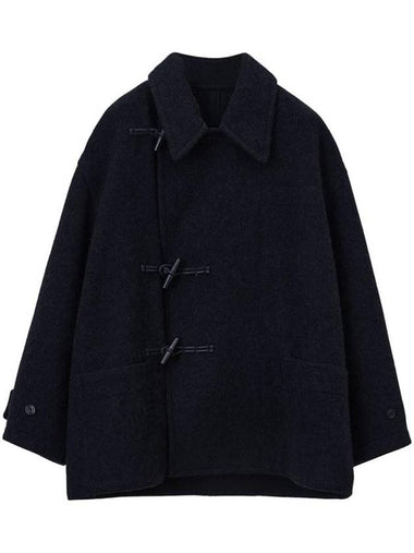 Belted Short Duffel Coat Black - LEMAIRE - BALAAN 1