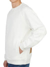 Men's Garment Dyed Crew Neck Sweatshirt White - TEN C - BALAAN 6