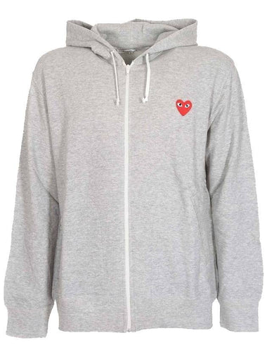 Heart Wappen Zip Up Hoodie P1 T250 1 Grey - COMME DES GARCONS - BALAAN 1