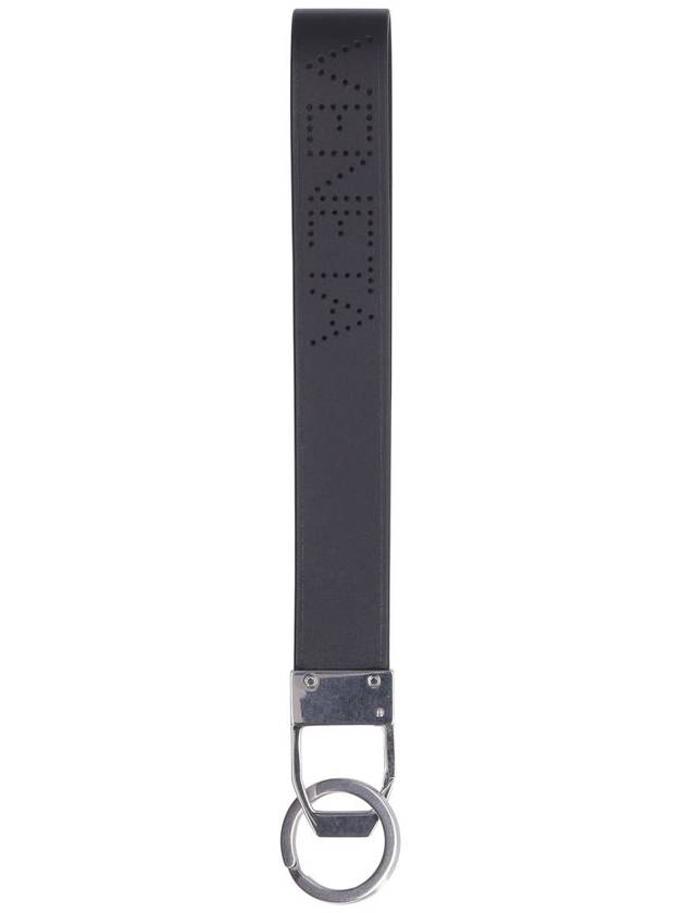 Punching Logo Strap Keyring Black - BOTTEGA VENETA - BALAAN 4