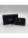 Classic Zipped Coin Purse Grained Calfskin & Gold Black - CHANEL - BALAAN 2