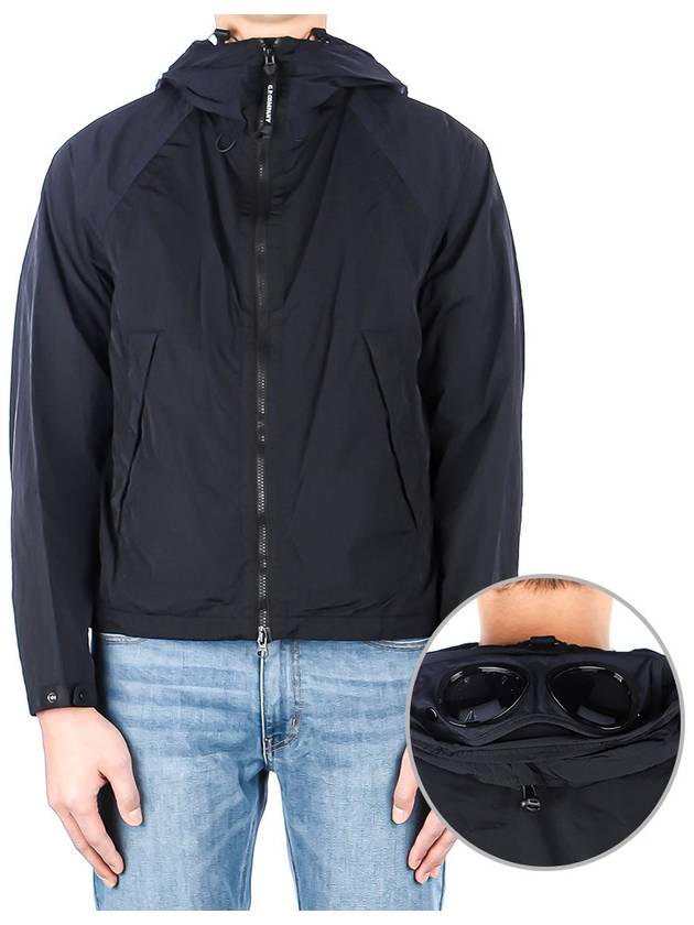 Chrome Goggles Hooded Jacket Navy - CP COMPANY - BALAAN 2