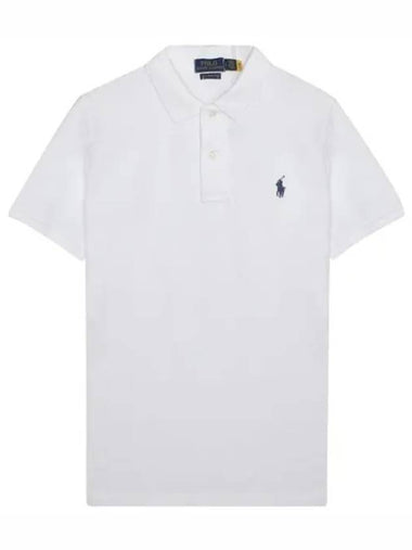 Pony logo embroidered stretch cotton short sleeve collar tie - POLO RALPH LAUREN - BALAAN 1