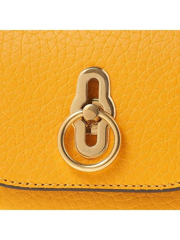 Micro Amberley Leather Cross Bag Yellow - MULBERRY - BALAAN 8