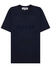 Men s Big Logo Embroidered Short Sleeve T Shirt MRTWXJER069 JER012 7941 - SUNNEI - BALAAN 1