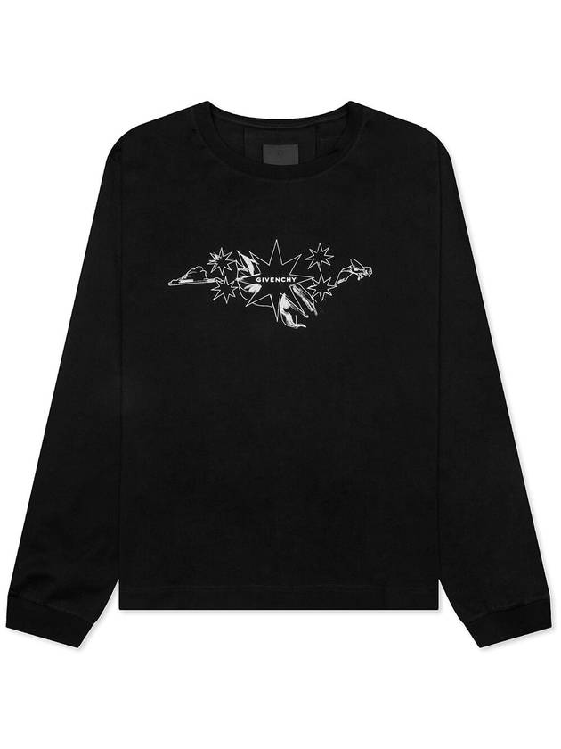 Tarot Print Boxy Fit Long Sleeve Shirt Black - GIVENCHY - BALAAN 2