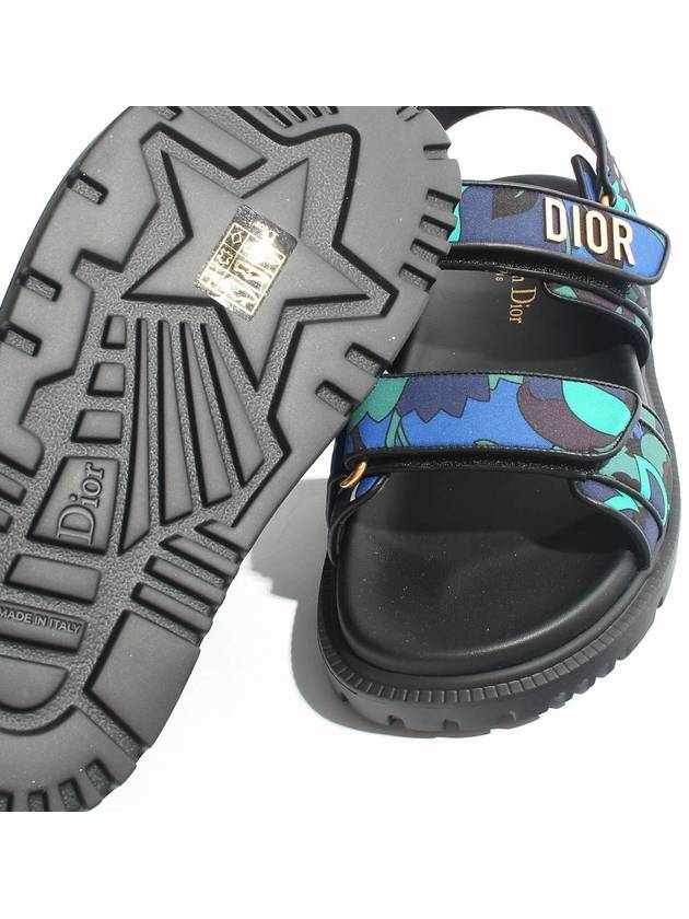 Act Technical Fabric Lambskin Sandal Cobalt Blue - DIOR - BALAAN 5