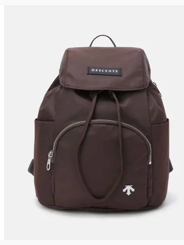 Women s Hooded Mini Backpack 5L Brown SP322UBP71 - DESCENTE - BALAAN 1