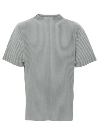 Pleats Short Sleeve T-Shirt Warm Grey - ISSEY MIYAKE - BALAAN 2