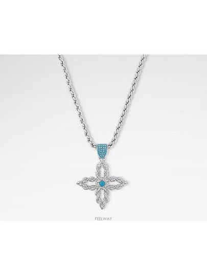 LV Flower Rope Pendant Necklace Silver - LOUIS VUITTON - BALAAN 2