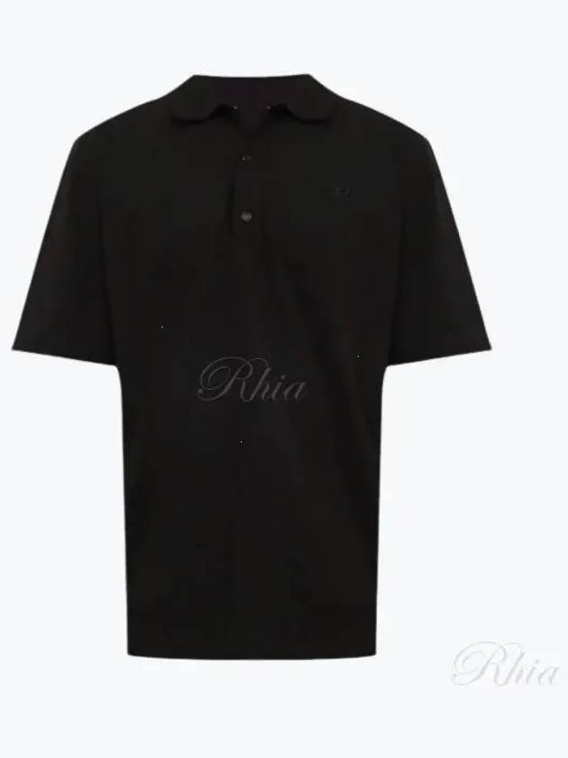 Men's Oval D Polo Shirt Black - DIESEL - BALAAN 2