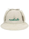 Earmuffs Padded Bucket Hat IVORY - MONBIRDIE GOLF - BALAAN 10