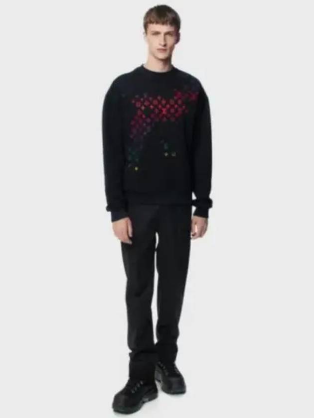 Embroidered cotton sweatshirt 1AFB68 - LOUIS VUITTON - BALAAN 1