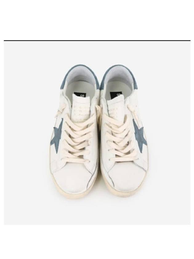 Superstar Classic Blue Suede Low Top Sneakers White - GOLDEN GOOSE - BALAAN 3