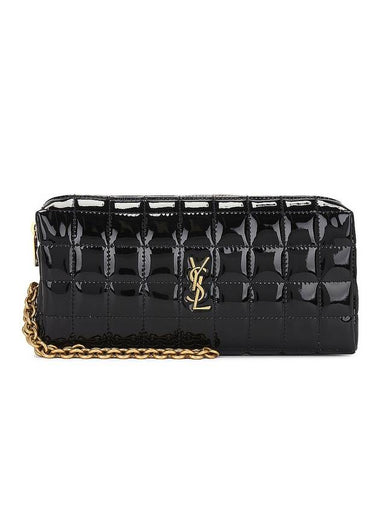 Cassandre Chain Pouch Bag Black - SAINT LAURENT - BALAAN 1