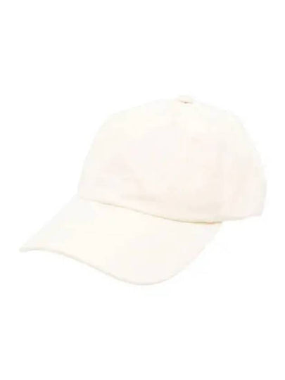 Embroidered Logo Cotton Ball Cap White - TOTEME - BALAAN 2