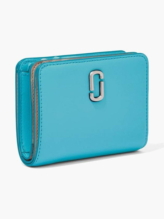 Leather J Marc Slg The Mini Compact Wallet_Pool (2S3SMP003S01-444) - MARC JACOBS - BALAAN 2