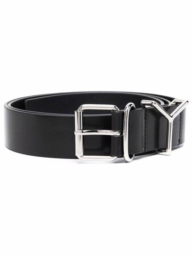 Y Buckle Silver Belt Black - Y/PROJECT - BALAAN.