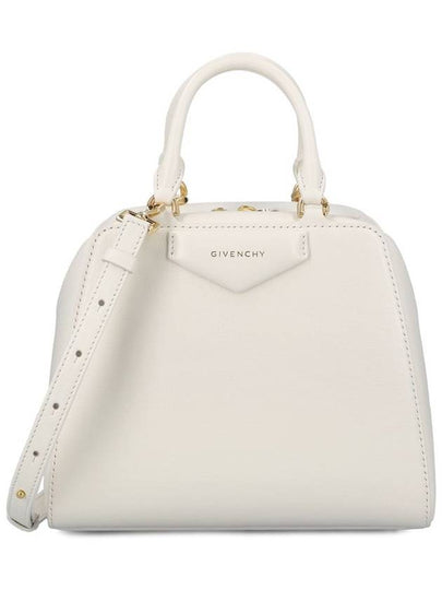 Antigona Cube Leather Mini Bag White - GIVENCHY - BALAAN 2