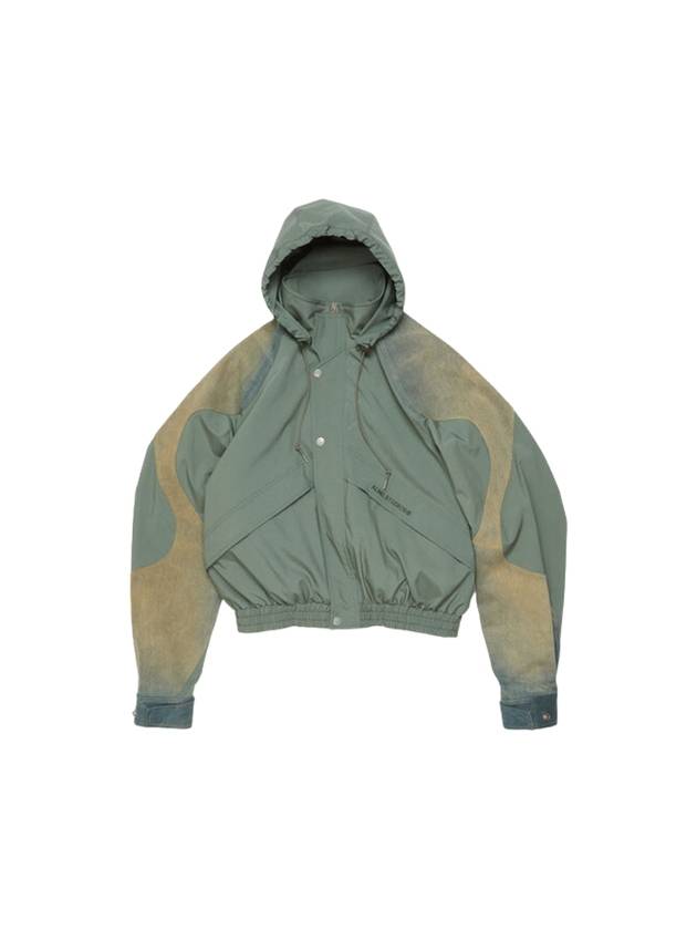 Polyester Windbreaker Olive Green - ACNE STUDIOS - BALAAN 2