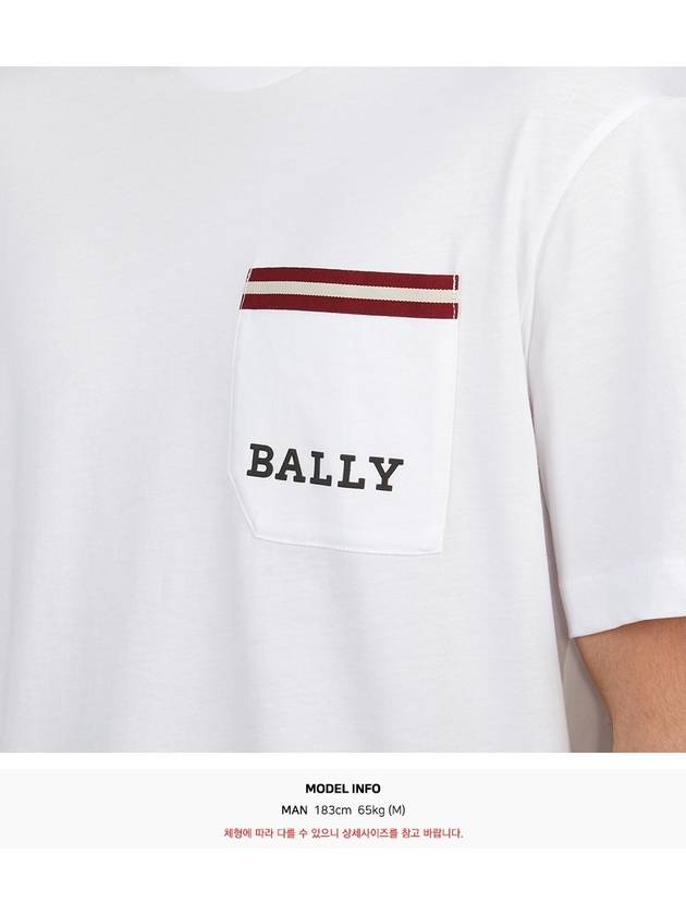 Men s short sleeve t shirt M5OU589F 7S319 O 108 - BALLY - BALAAN 6