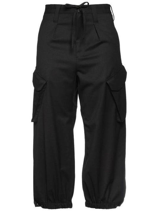 Y 3 CLASSIC REFINED WOOL STRETCH CARGO PANTS - Y-3 - BALAAN 1