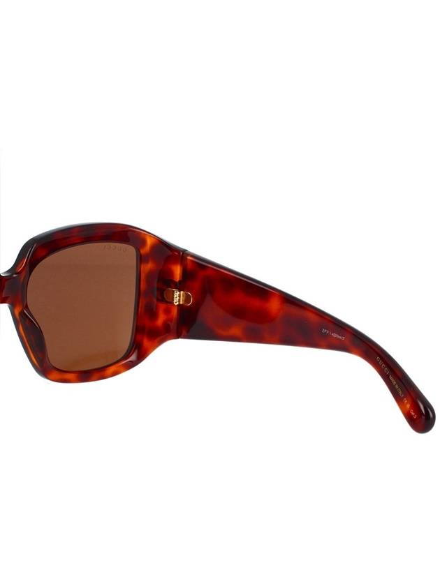 tortoiseshell effect oversized frame sunglasses GG1402S - GUCCI - BALAAN 5