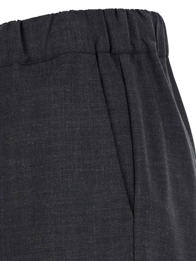 Grey Pants With Elastic Waistband And Drawstring In Viscose Blend Woman - SEMI COUTURE - BALAAN 5