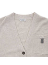 Women's Cashmere Cardigan Beige - BRUNELLO CUCINELLI - BALAAN 4