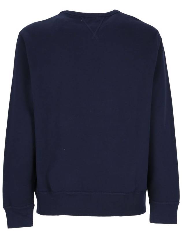 Embroidered Logo Pony Crew Neck Sweatshirt Navy - POLO RALPH LAUREN - BALAAN 3